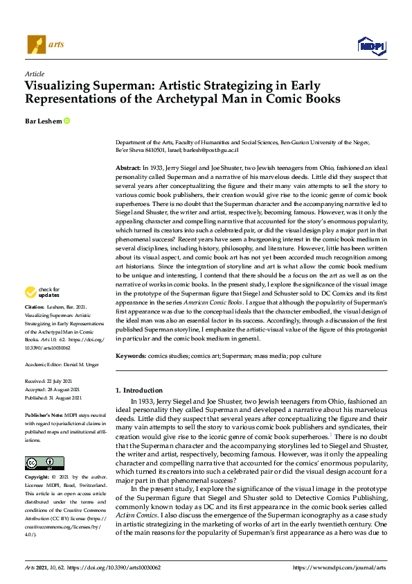 (PDF) Visualizing Superman: Artistic Strategizing in Early ...