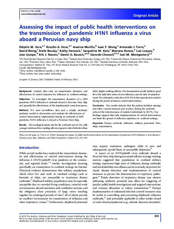 (PDF) Assessing the impact of public health interventions on the ...