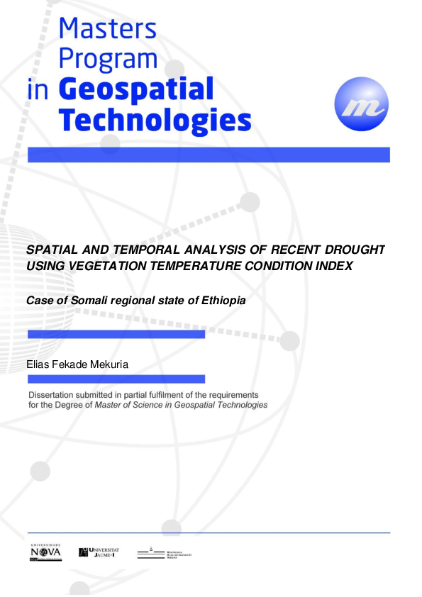 (PDF) Spatial and temporal analysis of recent drought using vegetation ...