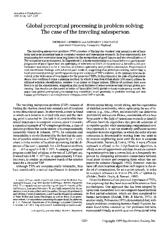 (PDF) Global perceptual processing in problem solving: The case of the ...