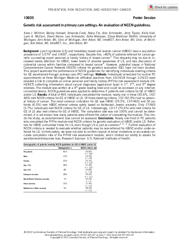 (PDF) Genetic risk assessment in primary care settings: An evaluation ...