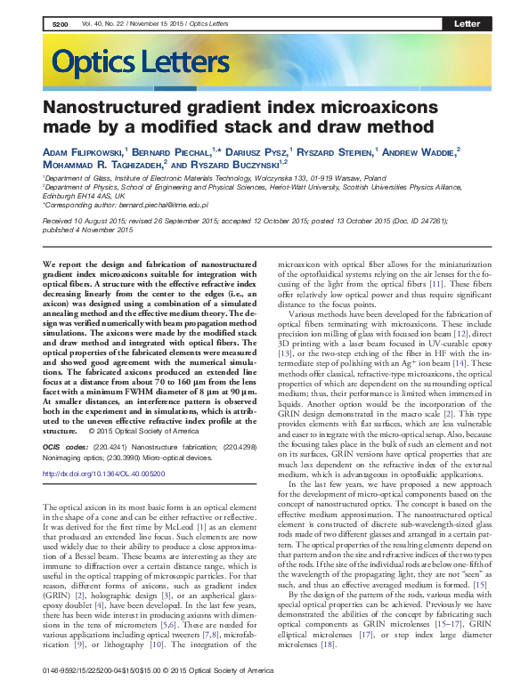 (PDF) Nanostructured gradient index microaxicons made by a modified ...