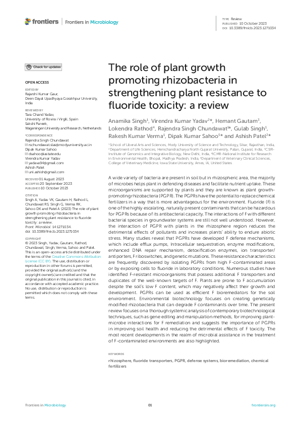 (PDF) The role of plant growth promoting rhizobacteria in strengthening ...