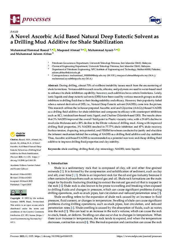 (PDF) A Novel Ascorbic Acid Based Natural Deep Eutectic Solvent as a ...