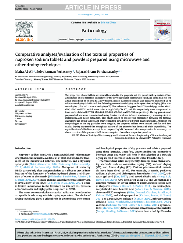 (PDF) Comparative analyses/evaluation of the textural properties of ...