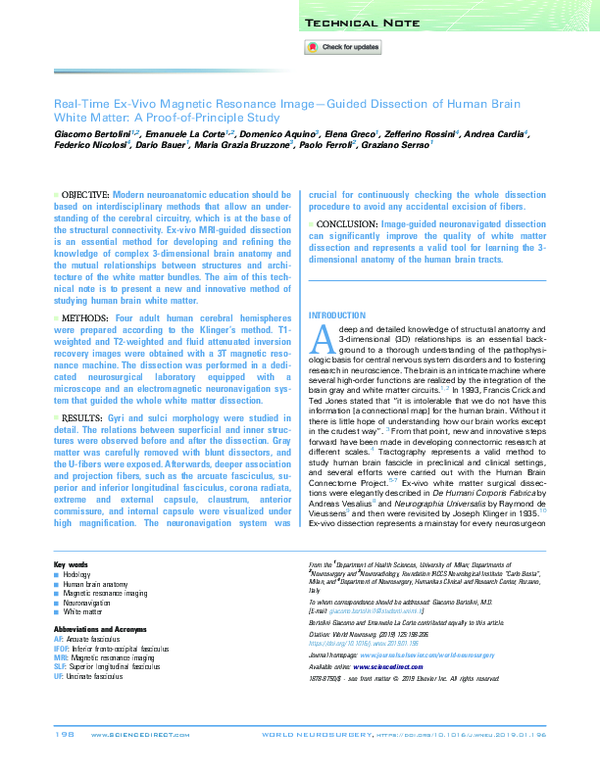 (PDF) Real-Time Ex-Vivo Magnetic Resonance Image—Guided Dissection of ...