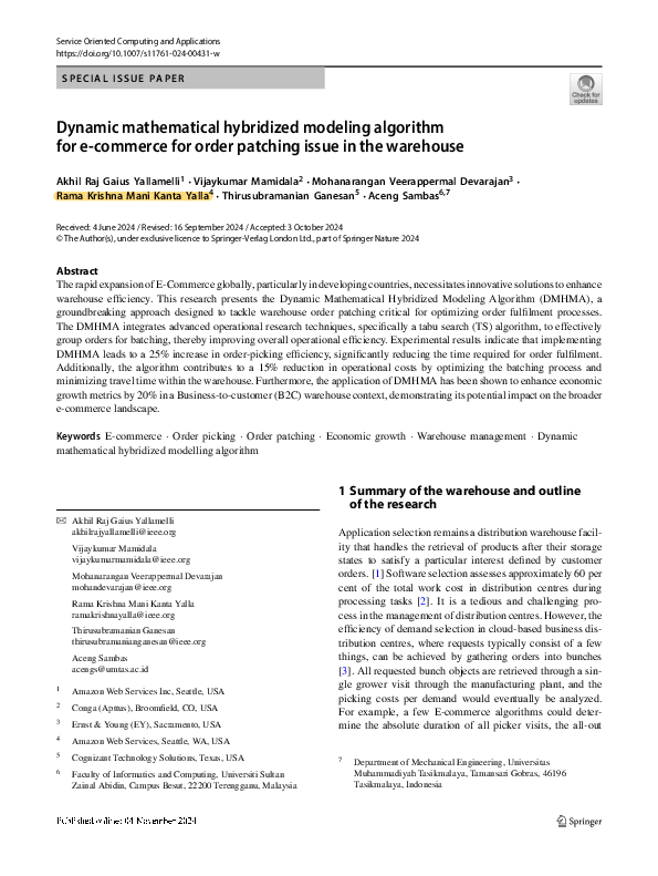 (PDF) Dynamic mathematical hybridized modeling algorithm for e-commerce ...