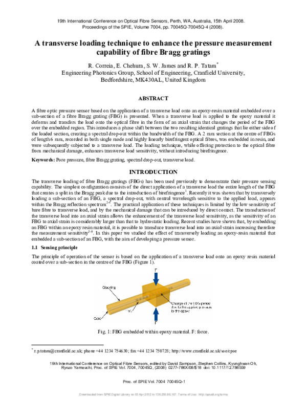 (PDF) A transverse loading technique to enhance the pressure ...