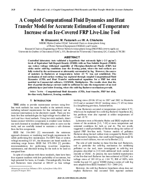 (PDF) A coupled computational fluid dynamics and heat transfer model ...