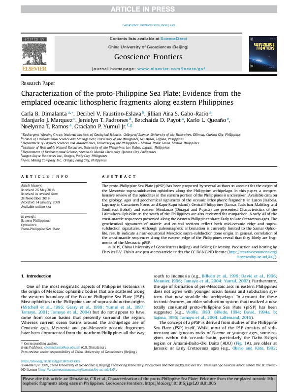(PDF) Characterization of the proto-Philippine Sea Plate: Evidence from ...