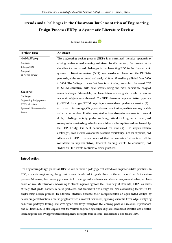 (PDF) Trends and Challenges in the Classroom Implementation of ...