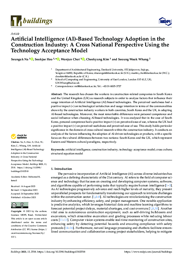 (PDF) Artificial Intelligence (AI)-Based Technology Adoption in the ...