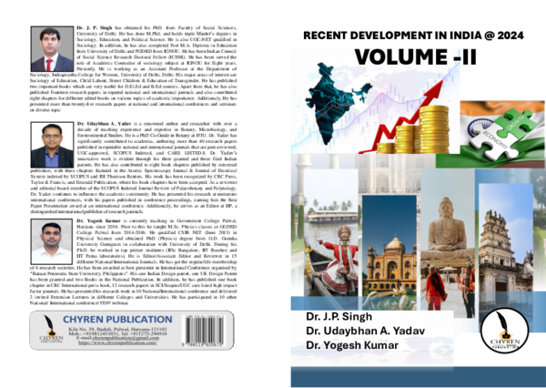 (PDF) Full book RECENT DEVELOPMENT IN INDIA @ 2024 Volume-2 (1)