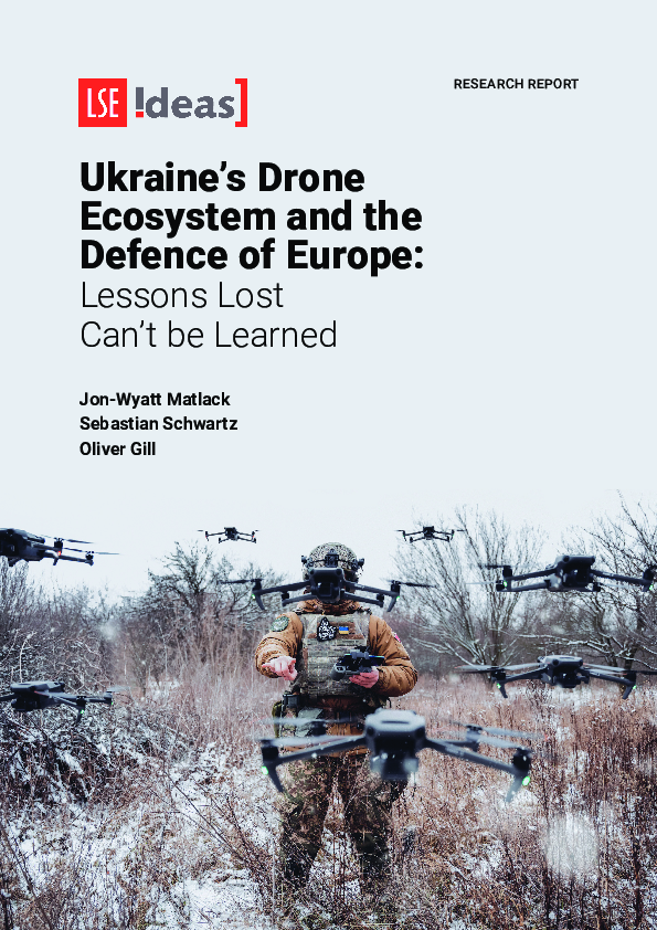 (PDF) Ukraine's Drone Ecosystem and the Defence of Europe: Lessons Lost ...