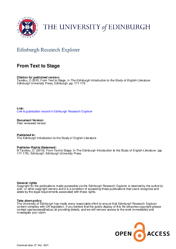(PDF) The Edinburgh Introduction to the Study of English Literature