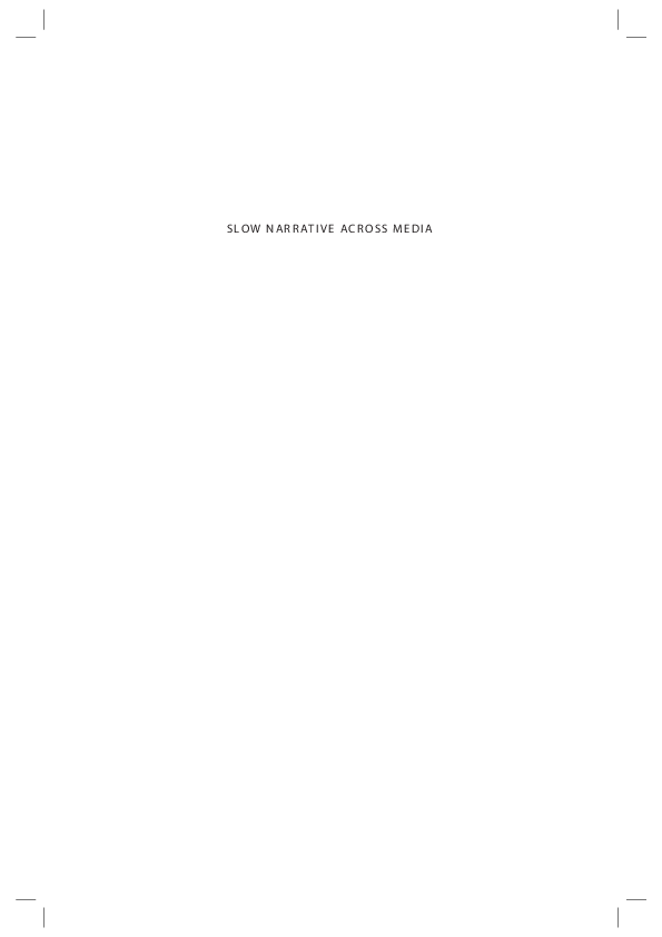 (PDF) Slow Narrative across Media