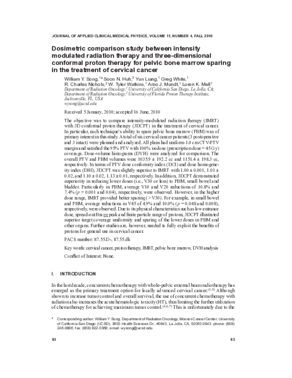 (PDF) Dosimetric comparison study between intensity modulated radiation ...