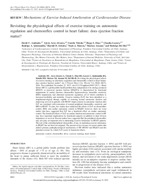 (PDF) Revisiting the Physiological Effects of Exercise Training on ...