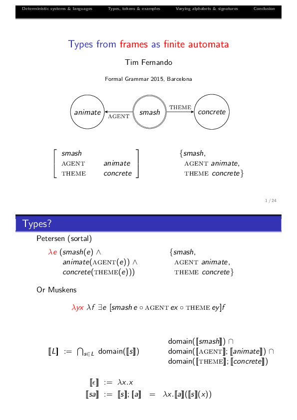 (PDF) Types from Frames as Finite Automata