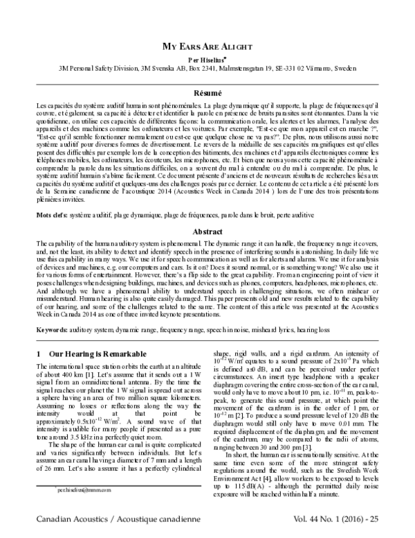 (PDF) My Ears Are Alight