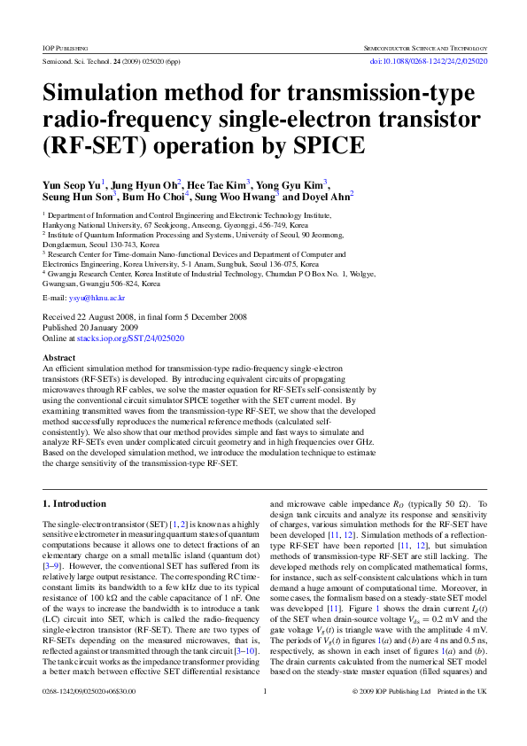 (PDF) Simulation method for transmission-type radio-frequency single ...