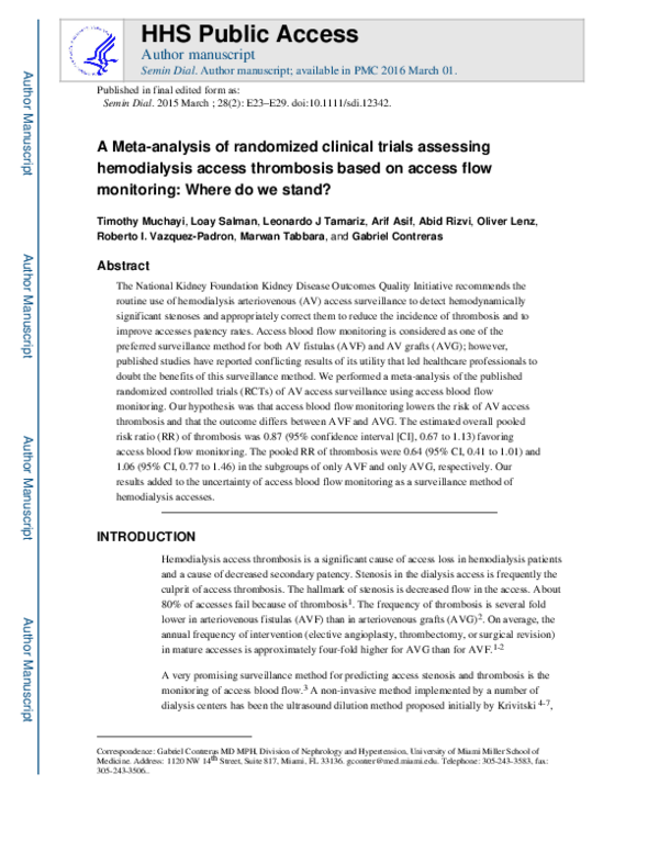 (PDF) A Meta‐analysis of Randomized Clinical Trials Assessing ...