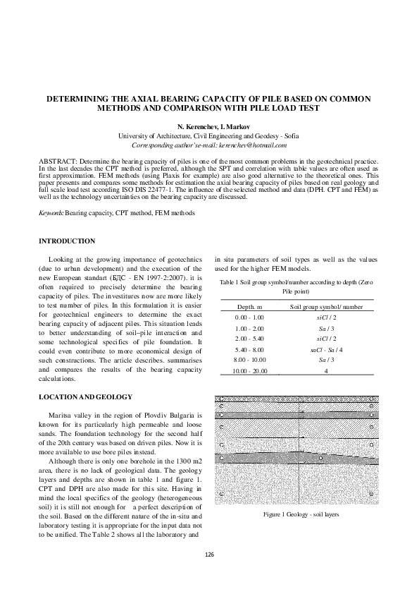 (PDF) DETERMINING THE AXIAL BEARING CAPACITY OF PILE BASED ON COMMON ...