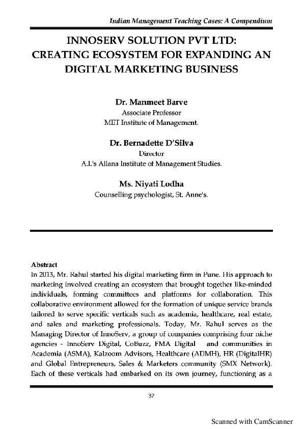 (PDF) Innoserv, Creating Ecosystem For Expanding An Digital Marketing ...