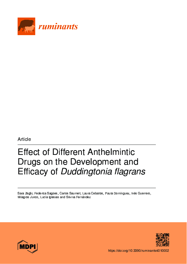 (PDF) Effect of Different Anthelmintic Drugs on the Development and ...