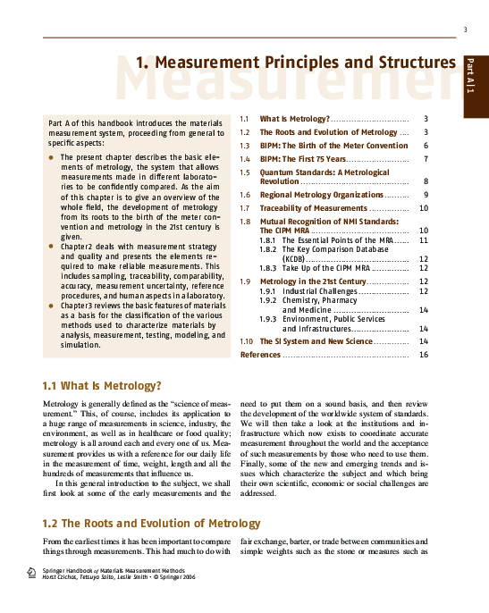 (PDF) Springer Handbook of Materials Measurement Methods, H. Czichos, T ...