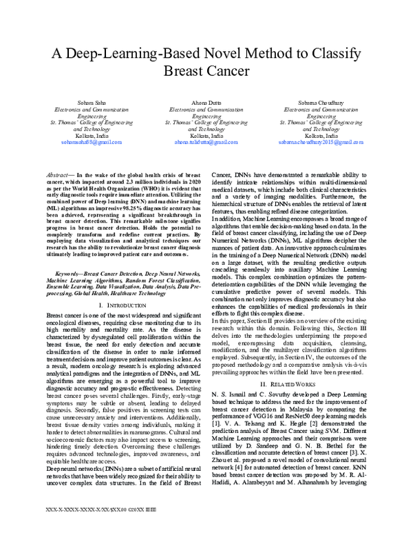 (PDF) A Deep-Learning-Based Novel Method to Classify Breast Cancer
