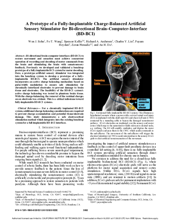(PDF) A Prototype of a Fully-Implantable Charge-Balanced Artificial ...