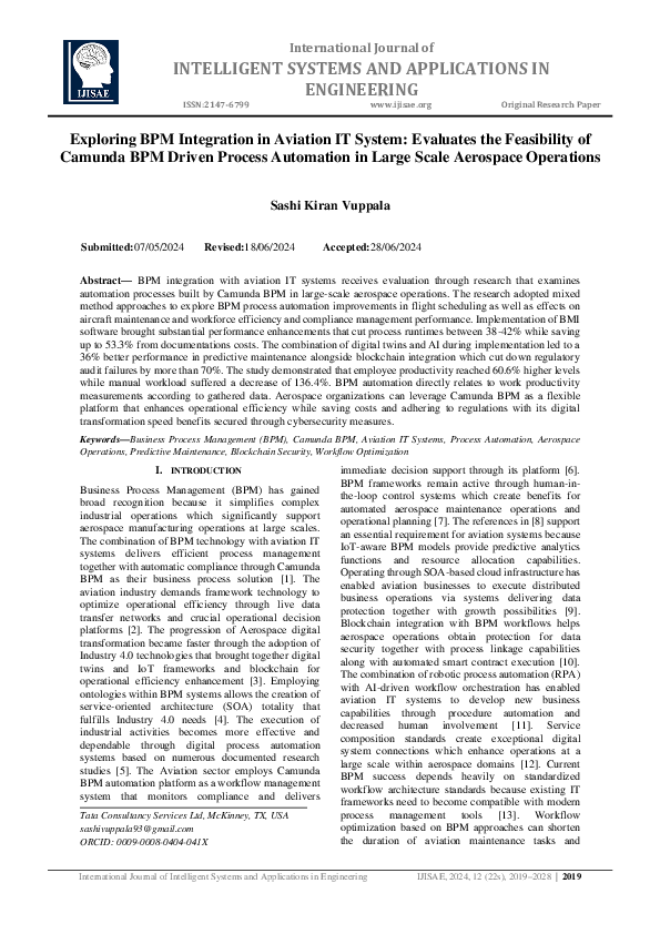 (PDF) Exploring BPM Integration in Aviation IT System: Evaluates the ...