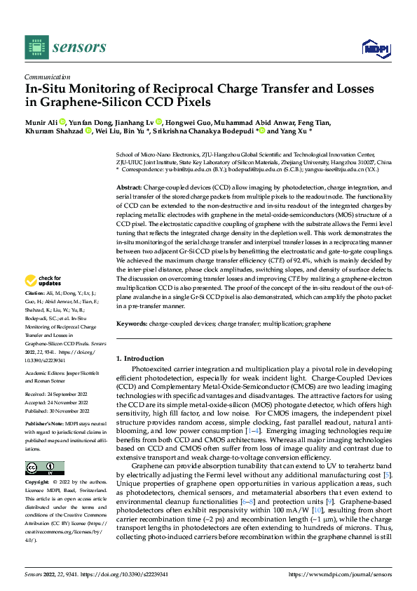 (PDF) In-Situ Monitoring of Reciprocal Charge Transfer and Losses in ...
