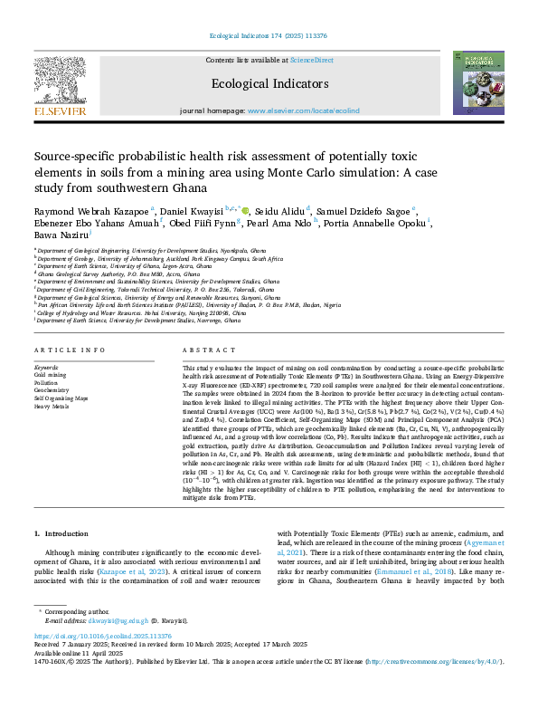 (PDF) Source-specific probabilistic health risk assessment of ...