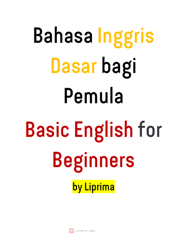 (PDF) Buku Bahasa Inggris Basic
