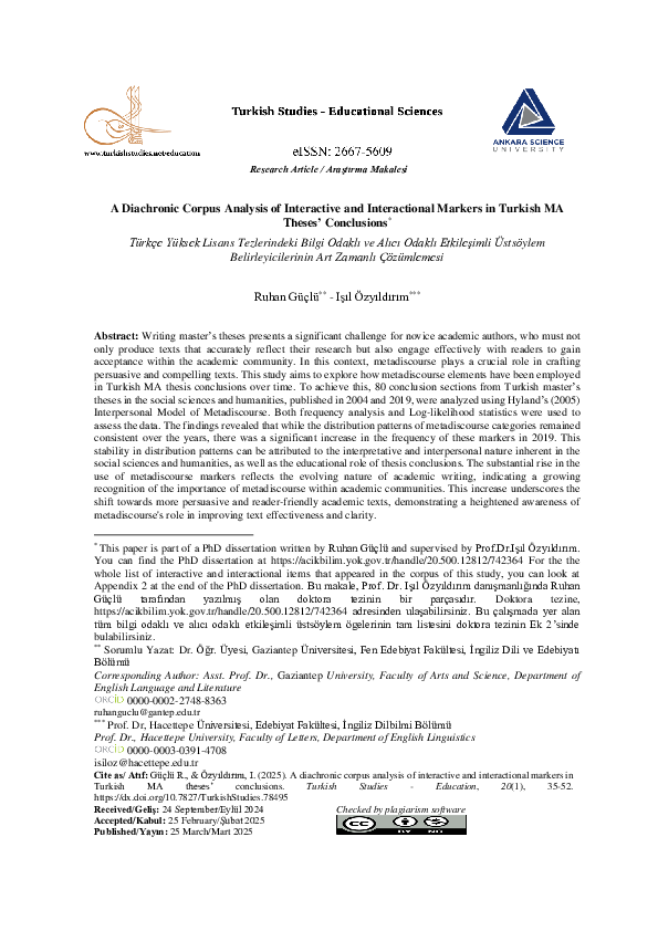 (PDF) A Diachronic Corpus Analysis of Interactive and Interactional ...