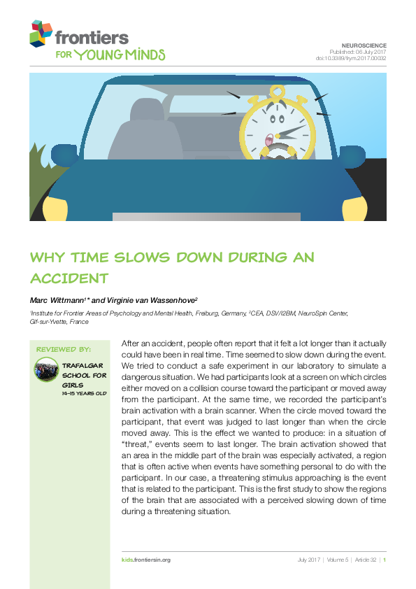 (PDF) Why Time Slows Down during an Accident