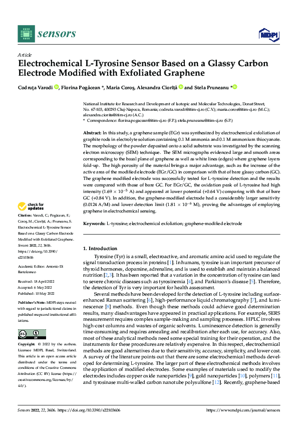 (PDF) Electrochemical L-Tyrosine Sensor Based on a Glassy Carbon ...