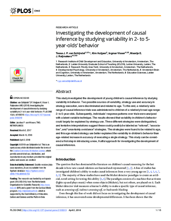 (PDF) Investigating the development of causal inference by studying ...
