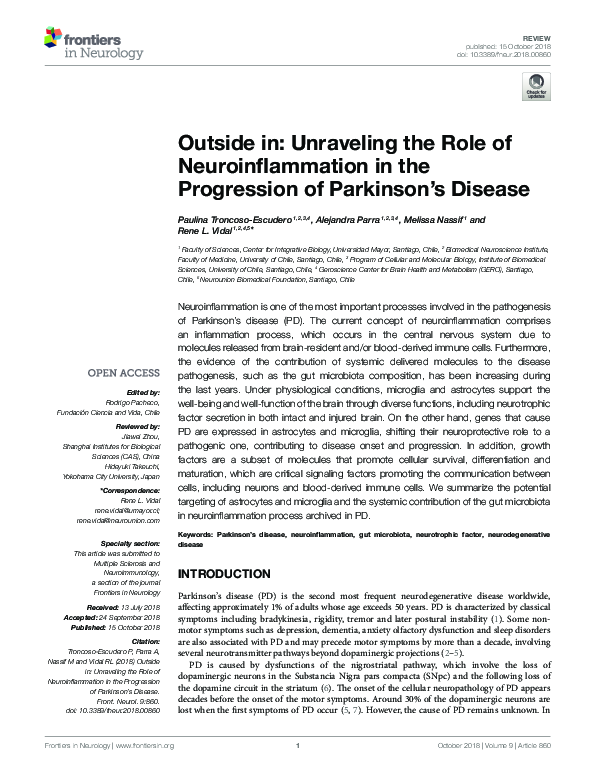 (PDF) Outside in: Unraveling the Role of Neuroinflammation in the ...