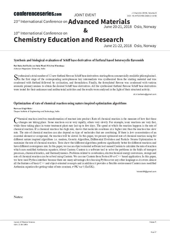 (PDF) Synthesis and biological evaluation of Schiff base derivatives of ...
