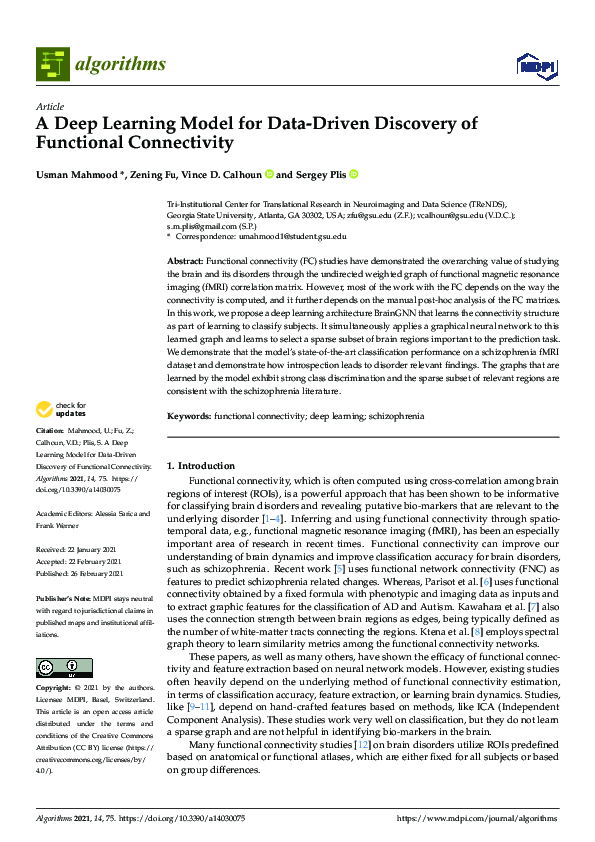 (PDF) A Deep Learning Model for Data-Driven Discovery of Functional ...