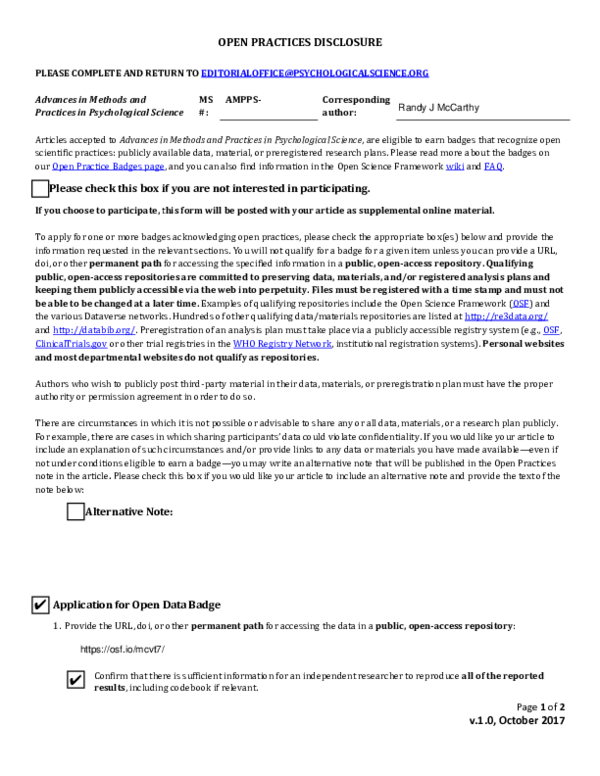 (PDF) McCarthyOpenPracticesDisclosure – Supplemental material for ...
