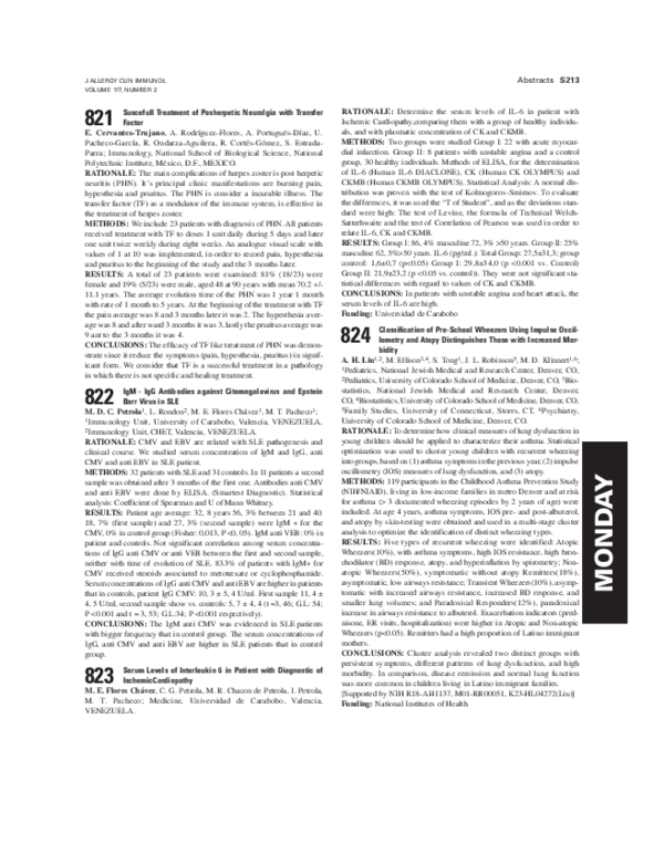 (PDF) Serum Levels of Interleukin 6 in Patient with Diagnostic of ...