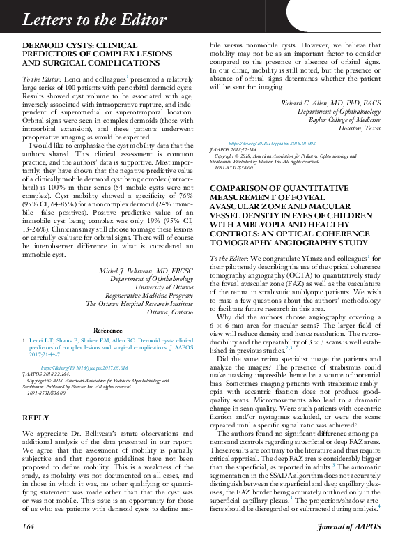 (PDF) Comparison of quantitative measurement of foveal avascular zone ...
