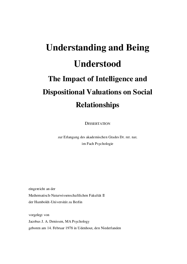 (PDF) Understanding and Being Understood