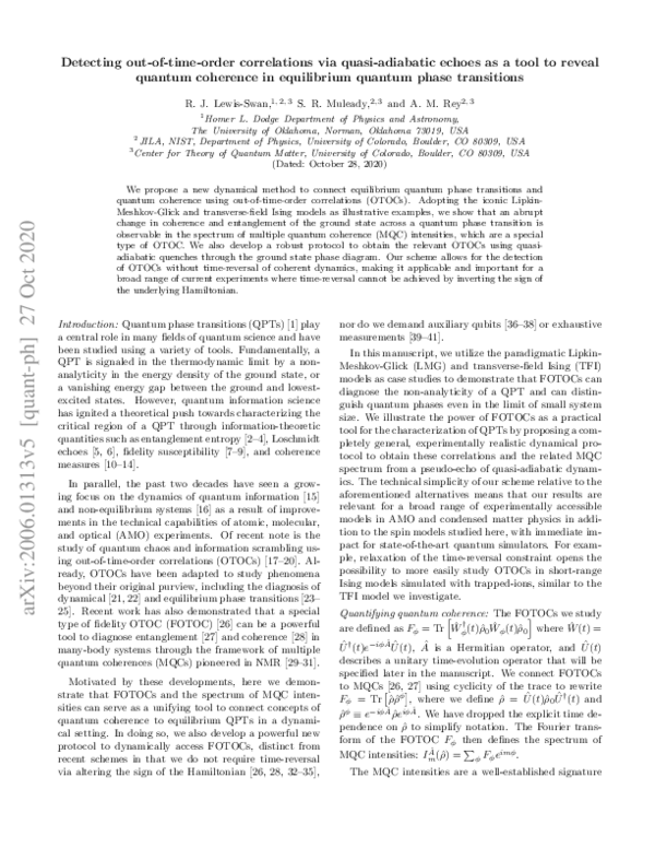 (PDF) Diagnosing equilibrium quantum phase transitions via out-of-time ...