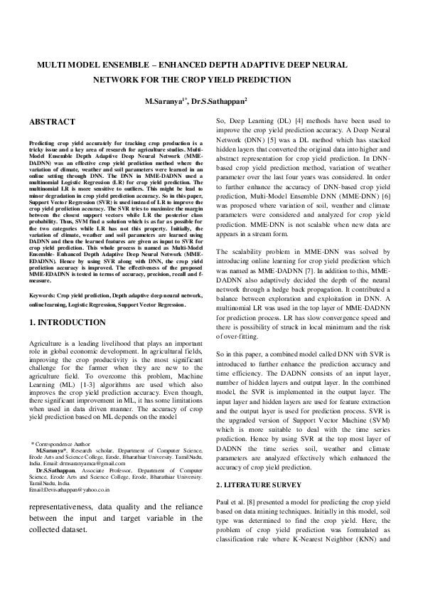 (PDF) MULTI MODEL ENSEMBLE -ENHANCED DEPTH ADAPTIVE DEEP NEURAL NETWORK ...