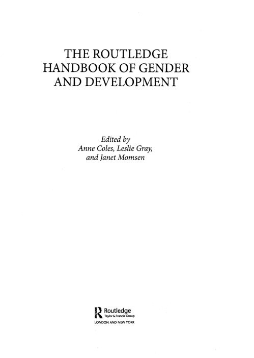 (PDF) The Routledge Handbook of Gender and Development